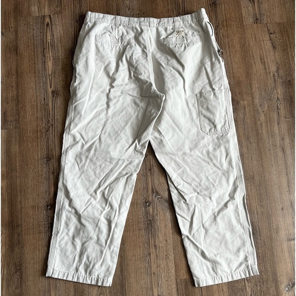 Columbia Men’s Cargo Pants Khaki Fossil Canvas Hiking Utility RN# 69724 Size 42 - Picture 7 of 8